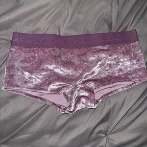 Pink Velvet Boy Shorts